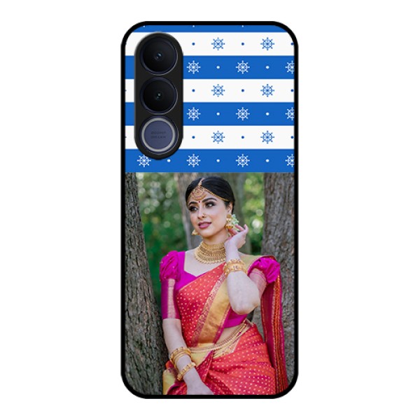 Vivo V70 FE 5G Custom Glass Phone Case - Snow Pattern Design