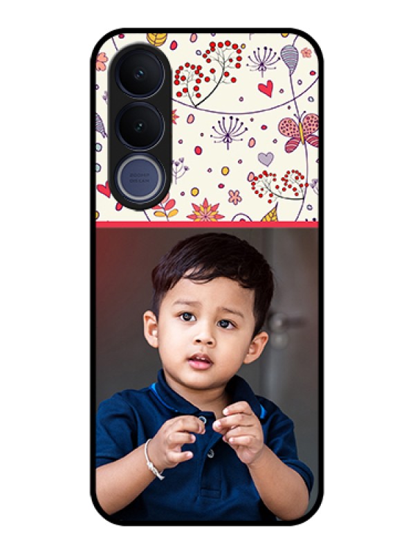 Custom Vivo V70 FE 5G Custom Glass Phone Case - Premium Floral Design