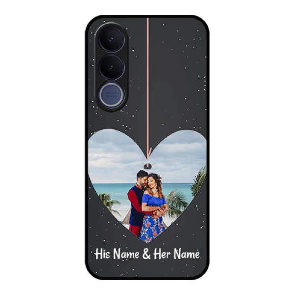 Vivo V70 FE 5G Custom Glass Phone Case - Hanging Heart Design
