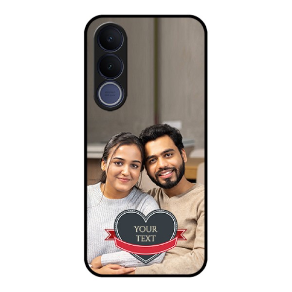 Vivo V70 FE 5G Custom Glass Phone Case - Just Married Couple Design