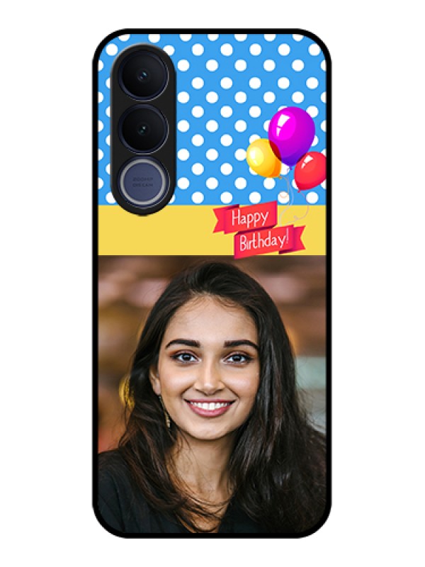 Custom Vivo V70 FE 5G Custom Glass Phone Case - Happy Birthday Design