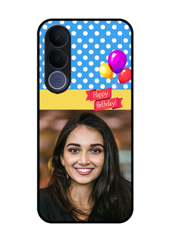 Vivo V70 FE 5G Custom Glass Phone Case - Happy Birthday Design