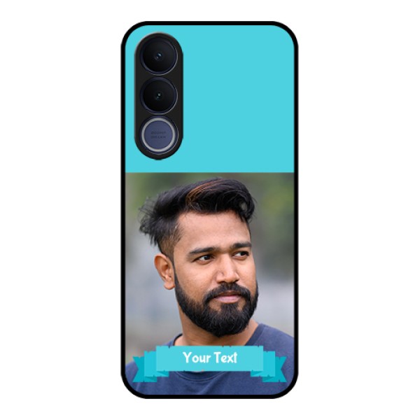 Vivo V70 FE 5G Custom Glass Phone Case - Blue Color Design