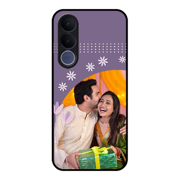 Vivo V70 FE 5G Custom Glass Phone Case - Lavender Flowers Design