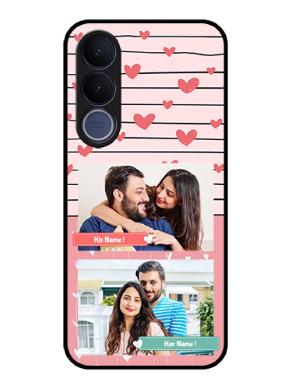 Custom Vivo V70 FE 5G Custom Glass Phone Case - Photo With Heart Design