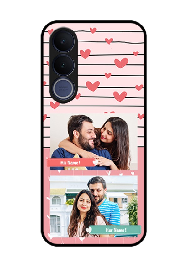 Vivo V70 FE 5G Custom Glass Phone Case - Photo With Heart Design