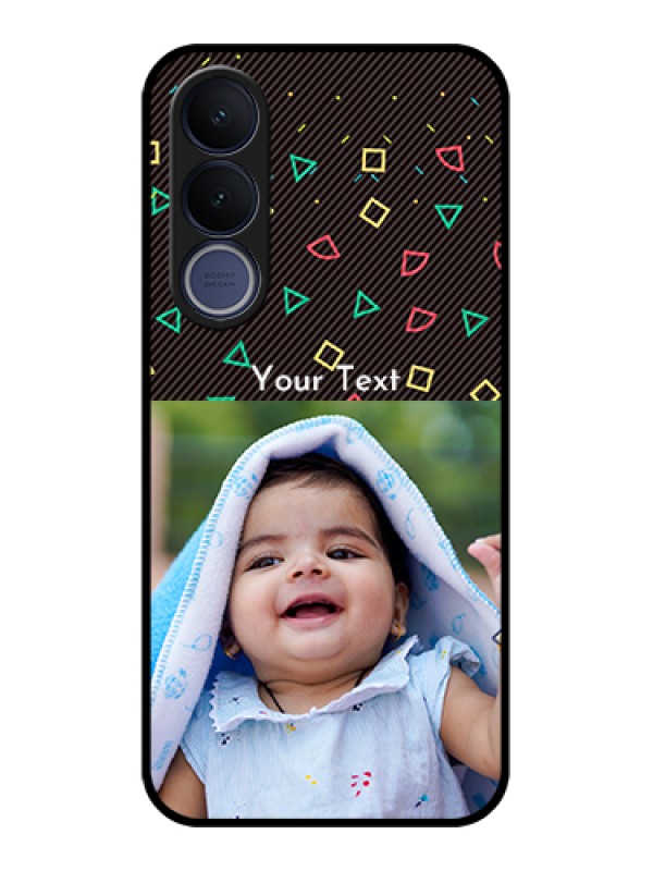 Custom Vivo V70 FE 5G Custom Glass Phone Case - With Confetti Birthday Design