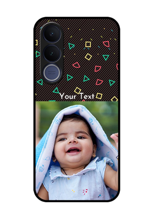Vivo V70 FE 5G Custom Glass Phone Case - With Confetti Birthday Design