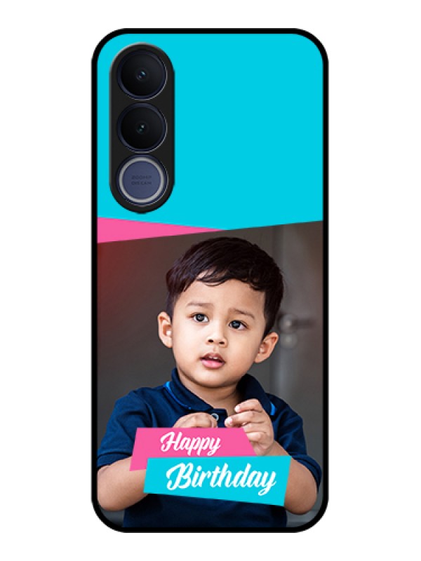 Custom Vivo V70 FE 5G Custom Glass Phone Case - Image Holder With 2 Color Design