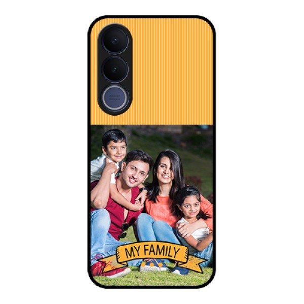 Vivo V70 FE 5G Custom Glass Phone Case - My Family Design