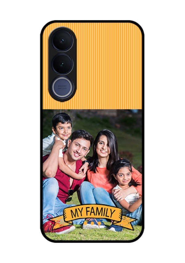 Vivo V70 FE 5G Custom Glass Phone Case - My Family Design