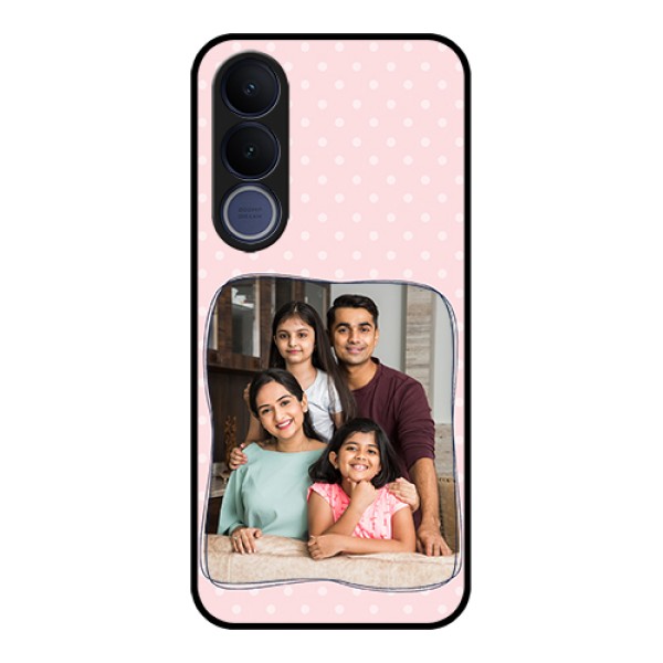 Vivo V70 FE 5G Custom Glass Phone Case - Family With Dots Design