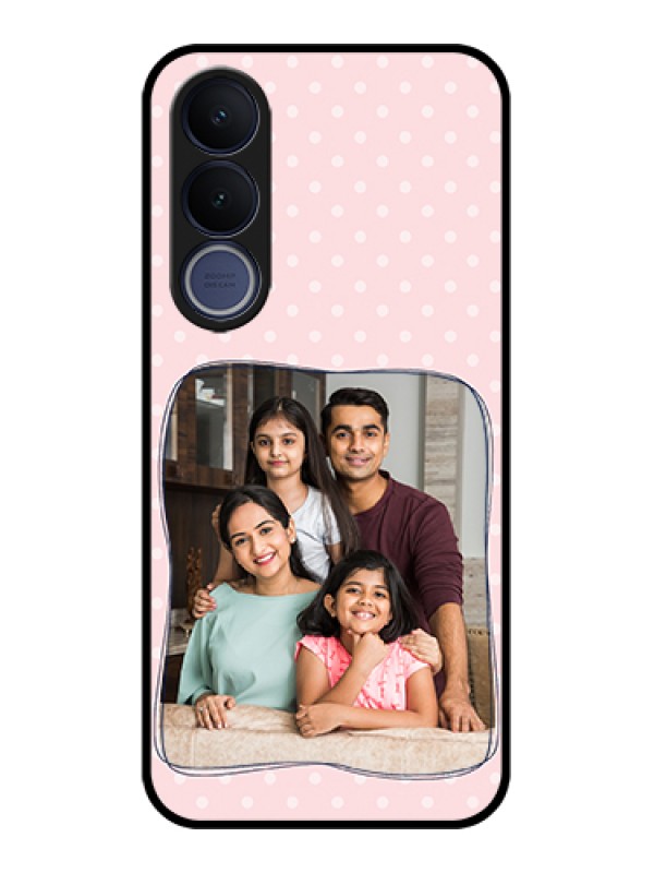 Custom Vivo V70 FE 5G Custom Glass Phone Case - Family With Dots Design