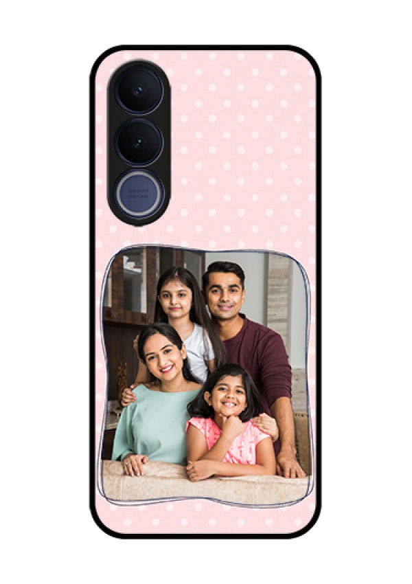 Vivo V70 FE 5G Custom Glass Phone Case - Family With Dots Design