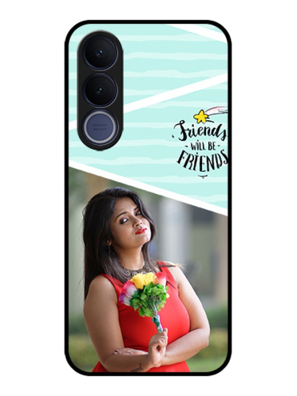 Custom Vivo V70 FE 5G Custom Glass Phone Case - Friends Picture Icon Design