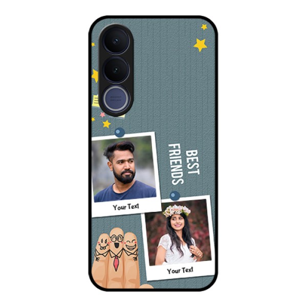 Vivo V70 FE 5G Custom Glass Phone Case - Sticky Frames And Friendship Design Vivo V70 FE 5G Custom Glass Phone Case - Sticky Frames And Friendship Design