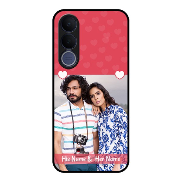 Vivo V70 FE 5G Custom Glass Phone Case - Simple Love Design
