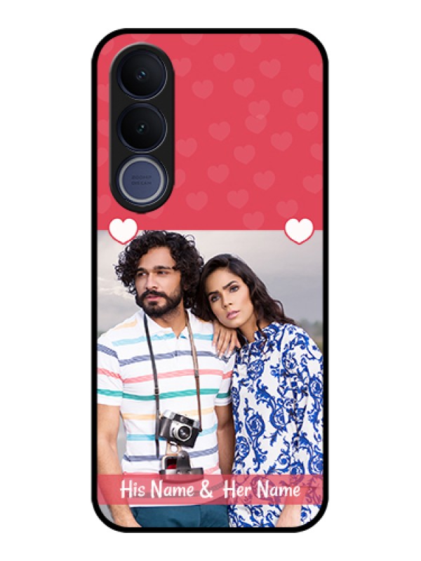 Custom Vivo V70 FE 5G Custom Glass Phone Case - Simple Love Design