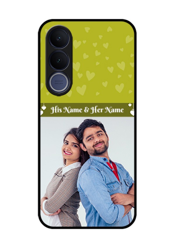 Vivo V70 FE 5G Custom Glass Phone Case - You & Me Heart Design