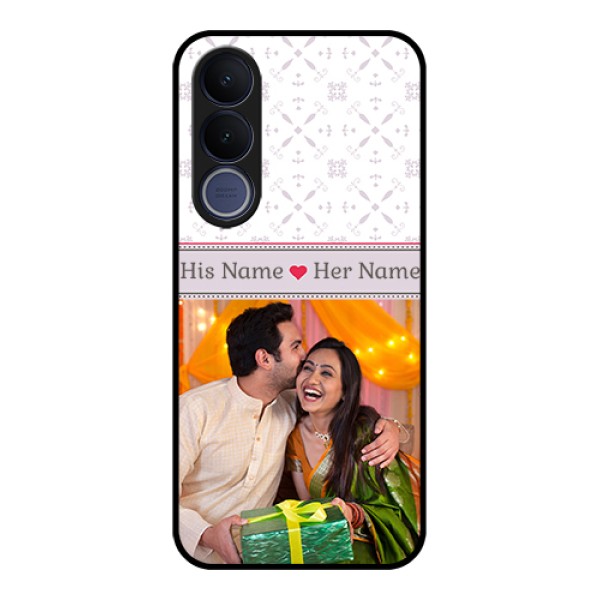 Vivo V70 FE 5G Custom Glass Phone Case - With Photo And Ethnic Design Vivo V70 FE 5G Custom Glass Phone Case - With Photo And Ethnic Design