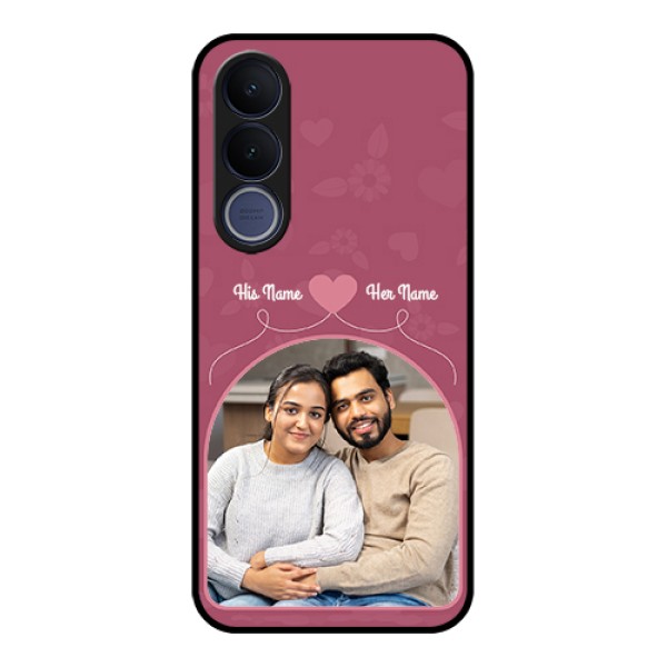 Vivo V70 FE 5G Custom Glass Phone Case - Love Floral Design