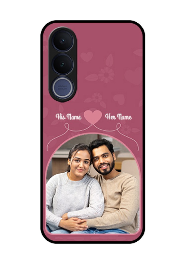Vivo V70 FE 5G Custom Glass Phone Case - Love Floral Design