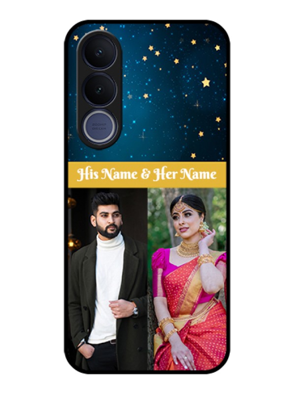 Custom Vivo V70 FE 5G Custom Glass Phone Case - Galaxy Stars Backdrop Design