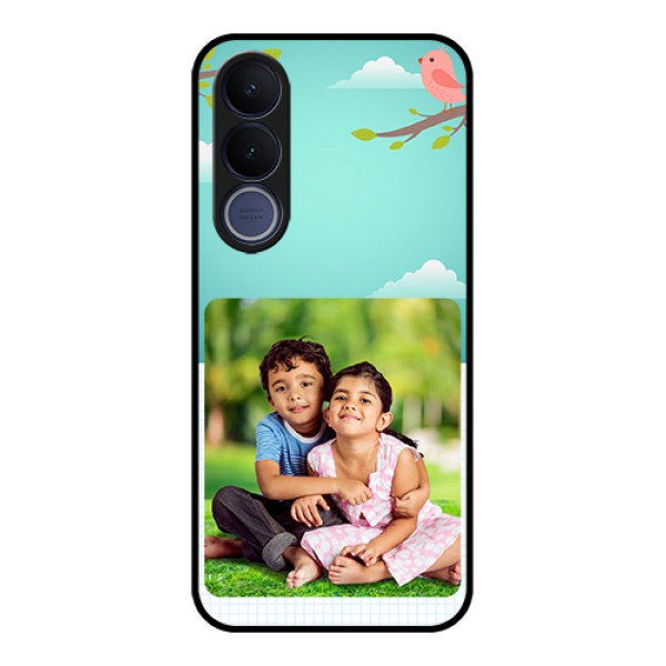 Vivo V70 FE 5G Custom Glass Phone Case - Doodle Love Design