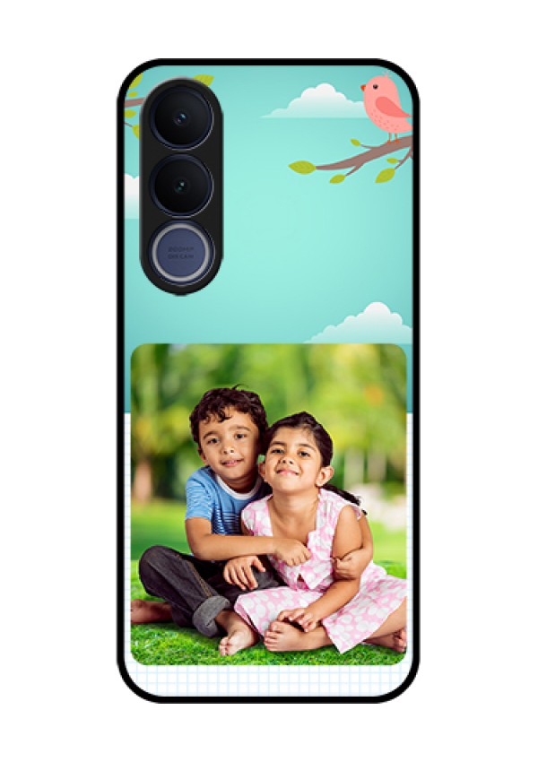 Vivo V70 FE 5G Custom Glass Phone Case - Doodle Love Design