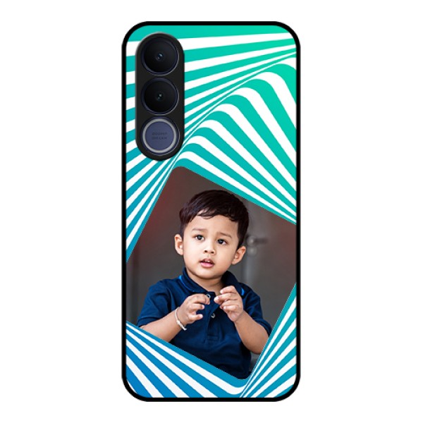 Vivo V70 FE 5G Custom Glass Phone Case - Abstract Spiral Design