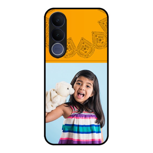 Vivo V70 FE 5G Custom Glass Phone Case - Photo Wedding Design