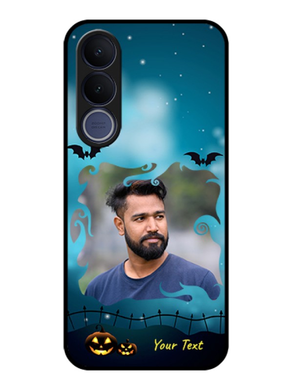 Custom Vivo V70 FE 5G Custom Glass Phone Case - Halloween Frame Design
