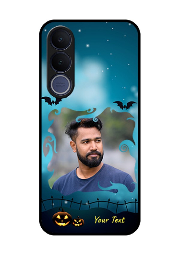 Vivo V70 FE 5G Custom Glass Phone Case - Halloween Frame Design