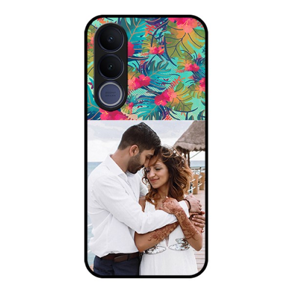 Vivo V70 FE 5G Custom Glass Phone Case - Watercolor Floral Design