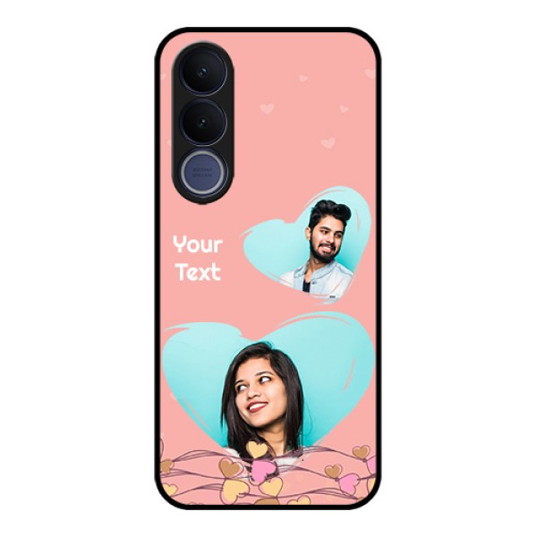 Vivo V70 FE 5G Custom Glass Phone Case - Love Doodle Design