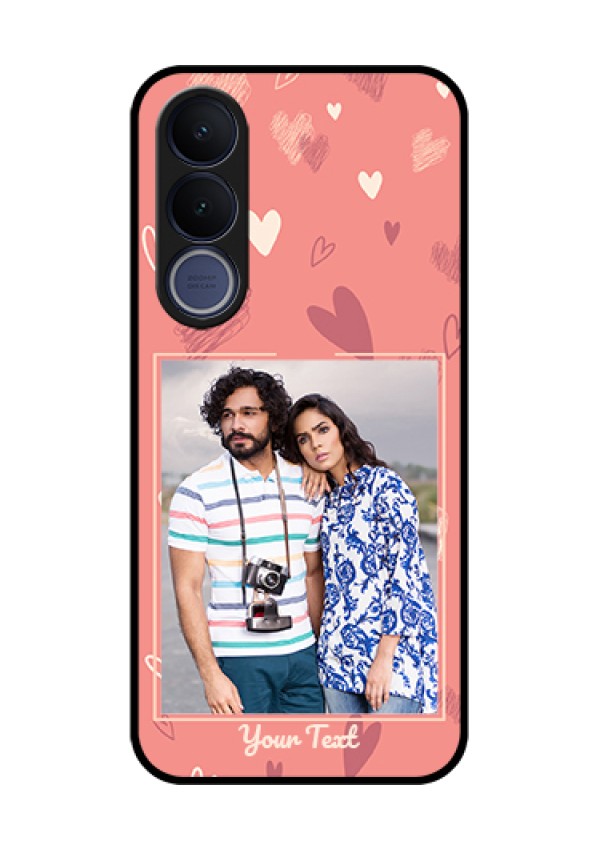 Vivo V70 FE 5G Custom Glass Phone Case - Love Doodle Art Design