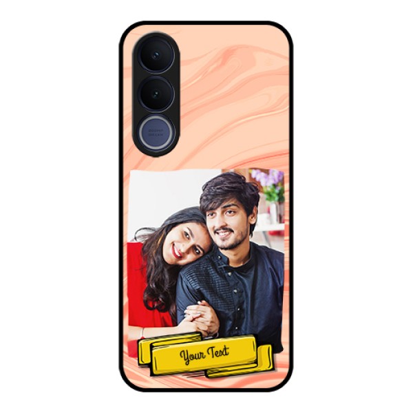 Vivo V70 FE 5G Custom Glass Phone Case - Marble Texture Design