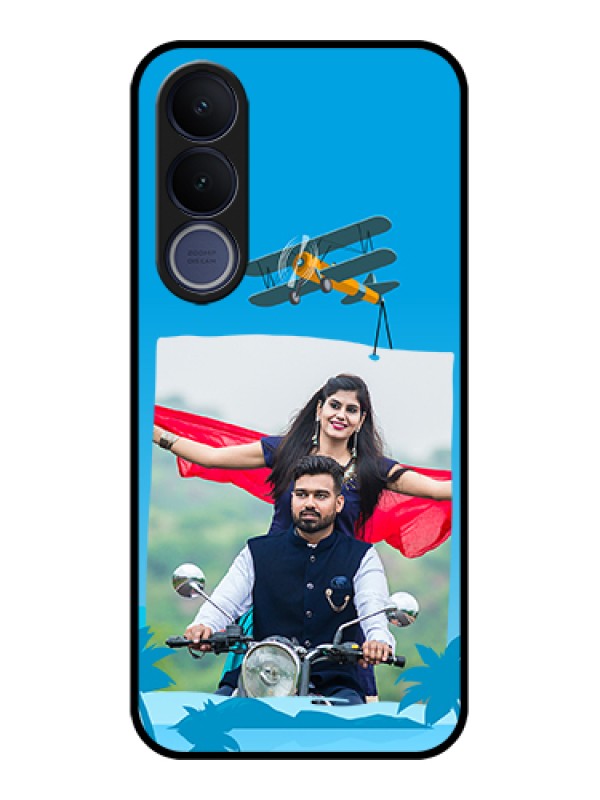 Custom Vivo V70 FE 5G Custom Glass Phone Case - Traveller Design