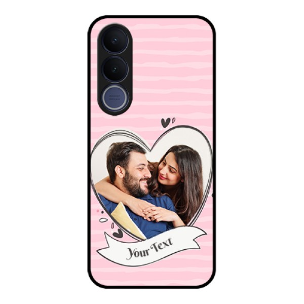 Vivo V70 FE 5G Custom Glass Phone Case - Vintage Heart Design
