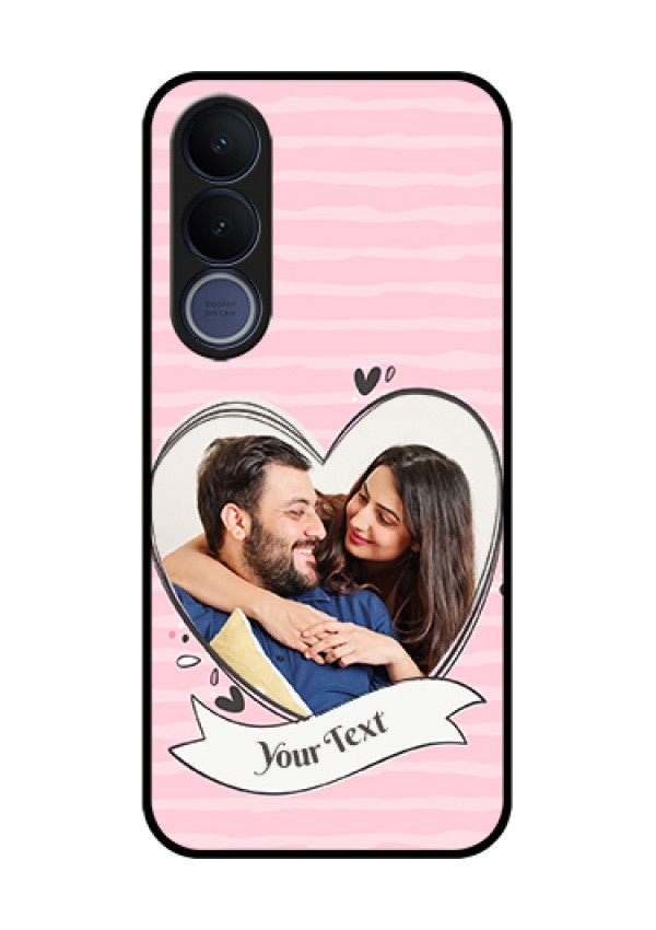 Vivo V70 FE 5G Custom Glass Phone Case - Vintage Heart Design