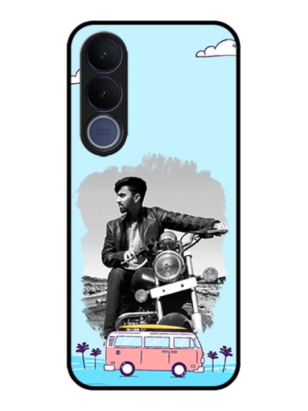 Custom Vivo V70 FE 5G Custom Glass Phone Case - Travel & Adventure Design