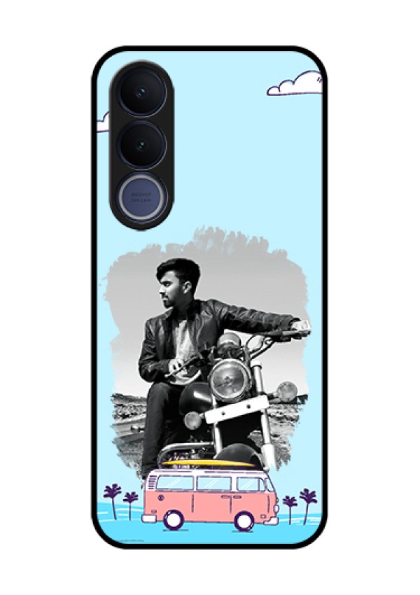 Vivo V70 FE 5G Custom Glass Phone Case - Travel & Adventure Design