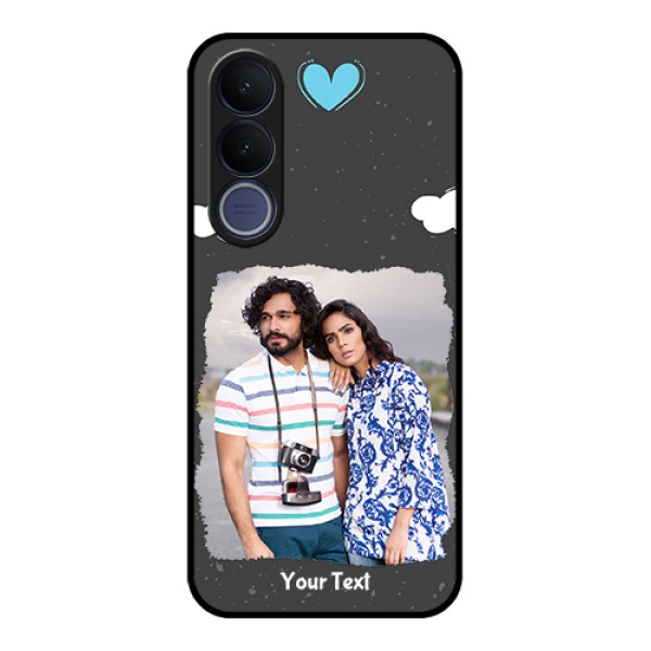 Vivo V70 FE 5G Custom Glass Phone Case - Splashes With Love Doodles Design Vivo V70 FE 5G Custom Glass Phone Case - Splashes With Love Doodles Design