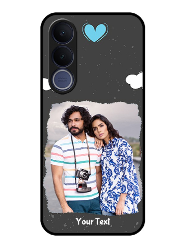 Custom Vivo V70 FE 5G Custom Glass Phone Case - Splashes With Love Doodles Design