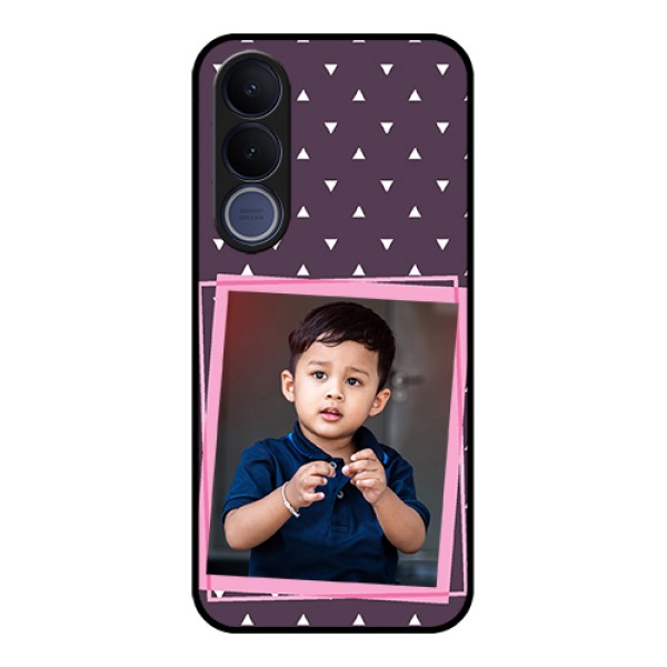 Vivo V70 FE 5G Custom Glass Phone Case - Triangle Pattern Dotted Design Vivo V70 FE 5G Custom Glass Phone Case - Triangle Pattern Dotted Design
