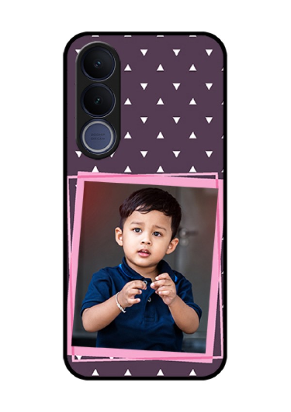 Vivo V70 FE 5G Custom Glass Phone Case - Triangle Pattern Dotted Design