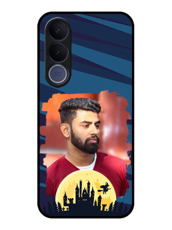 Custom Vivo V70 FE 5G Custom Glass Phone Case - Halloween Witch Design