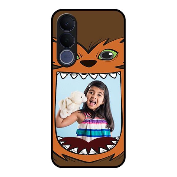 Vivo V70 FE 5G Custom Glass Phone Case - Owl Monster Back Case Design Vivo V70 FE 5G Custom Glass Phone Case - Owl Monster Back Case Design