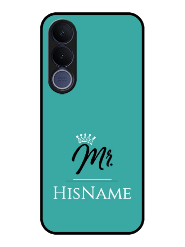 Custom Vivo V70 FE 5G Custom Glass Phone Case - Mr With Name Design