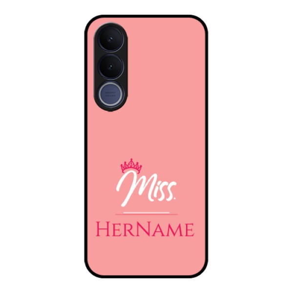 Vivo V70 FE 5G Custom Glass Phone Case - Mrs With Name Design